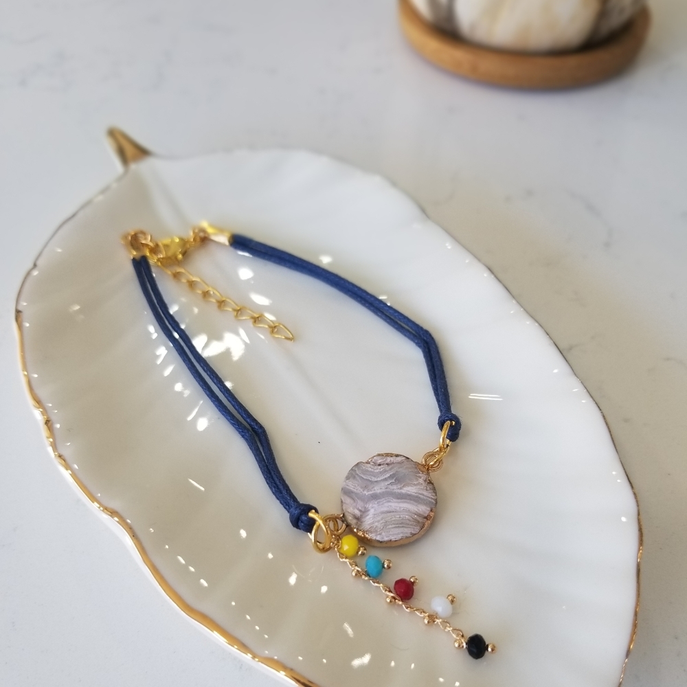 Multicolor, Natural Stone Bracelet